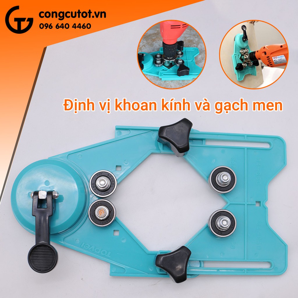 Bộ định cữ khoan lỗ kính và gạch men 4-83mm - bộ định vị khoan lỗ kính