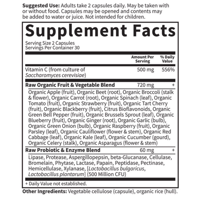 RAW VITAMIN C - VITAMIN CODE - GARDEN OF LIFE