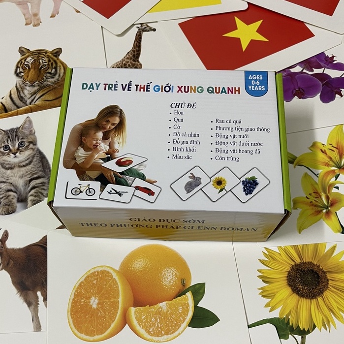 BỘ THẺ THẾ GIỚI XUNG QUANH 150 THẺ - DẠY BÉ BIẾT ĐỌC SỚM