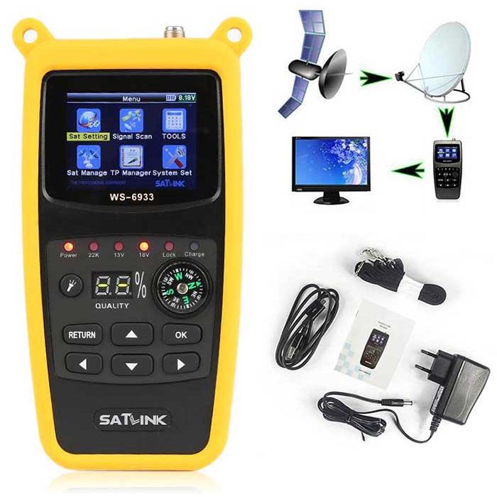 Satlink WS-6933 máy đo tín hiệu truyền hình vệ tinh - chuẩn DVB-S/S2