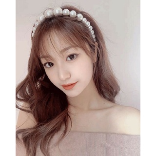 Bờm băng đô cài tóc hạt ngọc lớn thời trang