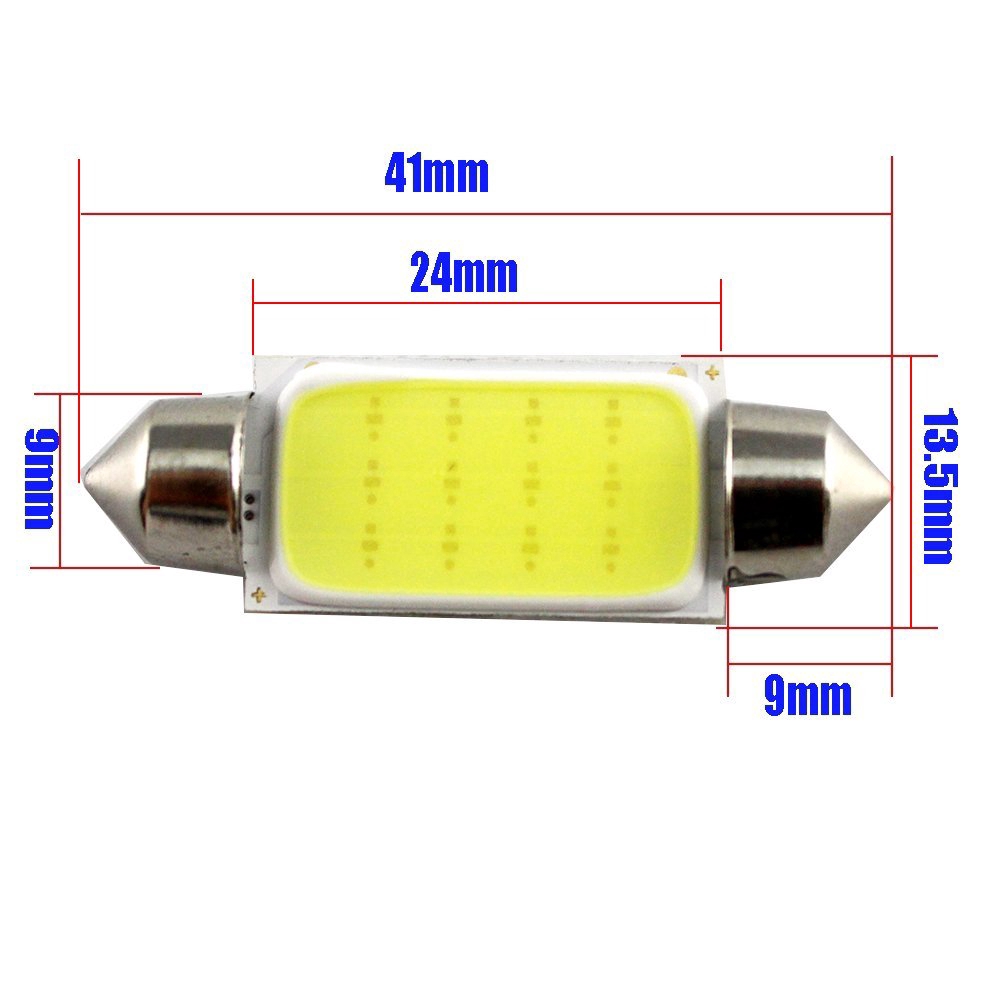 Bộ 10 bóng đèn LED 12v ánh sáng trắng chuyên dụng cho xe ô tô