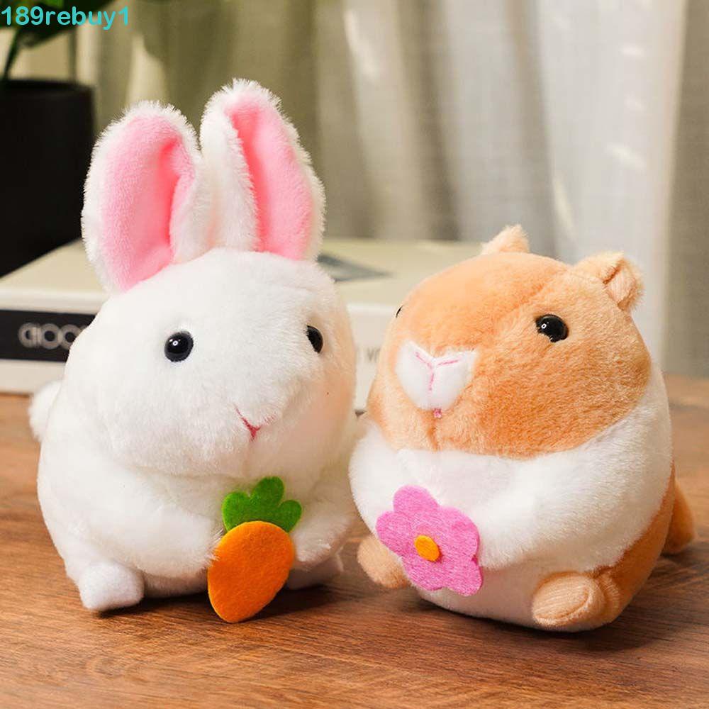 Rebuy1 Đồ Chơi Thỏ Handmade Kéo Đuôi Trang Trí Phòng Ngủ Kawaii Vui Nhộn