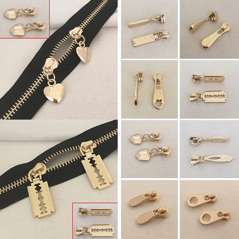 Phụ Kiện Túi Xách Thay Thế Đơn Giản Màu Vàng Không. 5 Dây Kéo Kéo 1 Cái