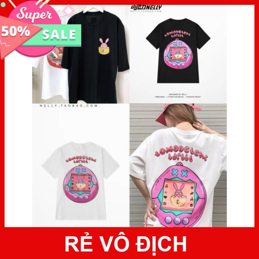 Áo Phông Nữ Thỏ Rabbit Unisex , Áo Thun Cộc Tay Dáng Rộng 2 Màu G008