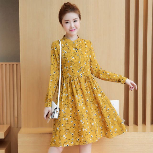 Đầm voan hoa nhí chọn live combo