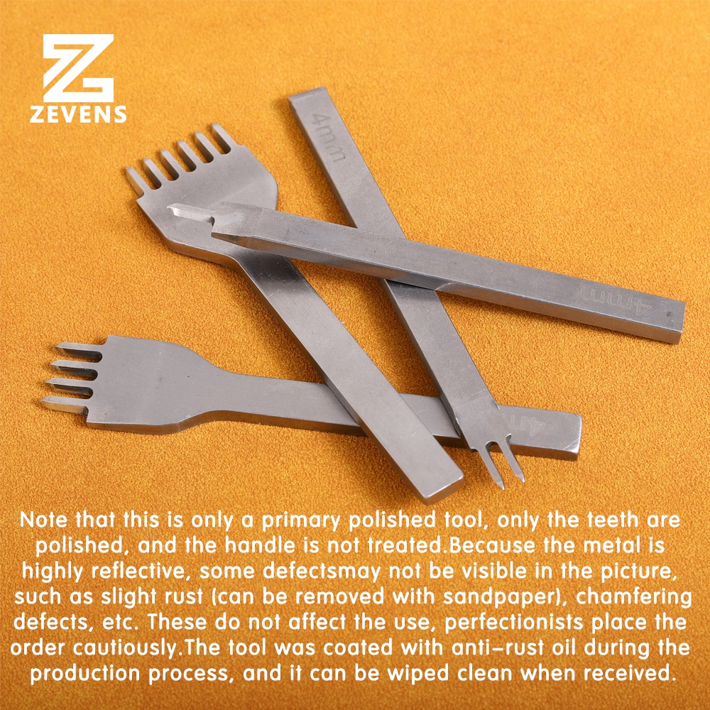 Set 4 Dụng Cụ Đục Lỗ Chuyên Dụng Cho Đồ Da Thủ Công 1+2+4+6 Lỗ