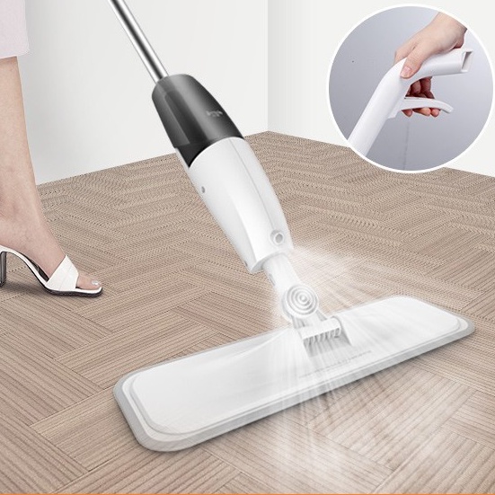 Cây lau nhà thông minh phun sương cao cấp Aurora, chổi lau nhà dọn dễ dàng 2 trong 1 đầu xoay 360 độ ( #choilaunha)