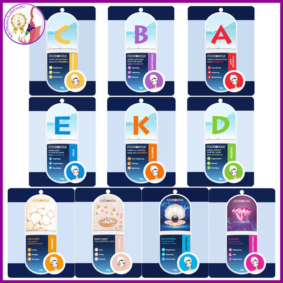 D345 GDT Mặt Nạ FOODAHOLIC Dưỡng Da Chuyên Sâu HÀN QUỐC 20 D345