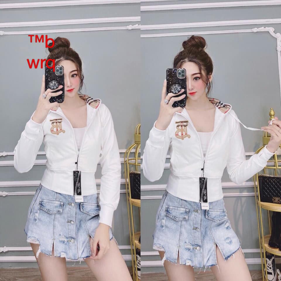 Áo Khoác Nữ da Cá Lgo Thêu Đủ Màu