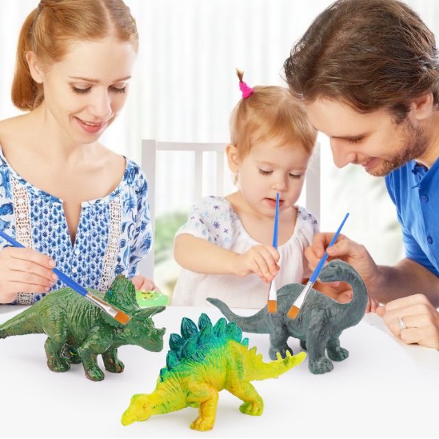 Bộ 6 con khủng long nhựa tự tôtái sử dụng nhiều lần]
