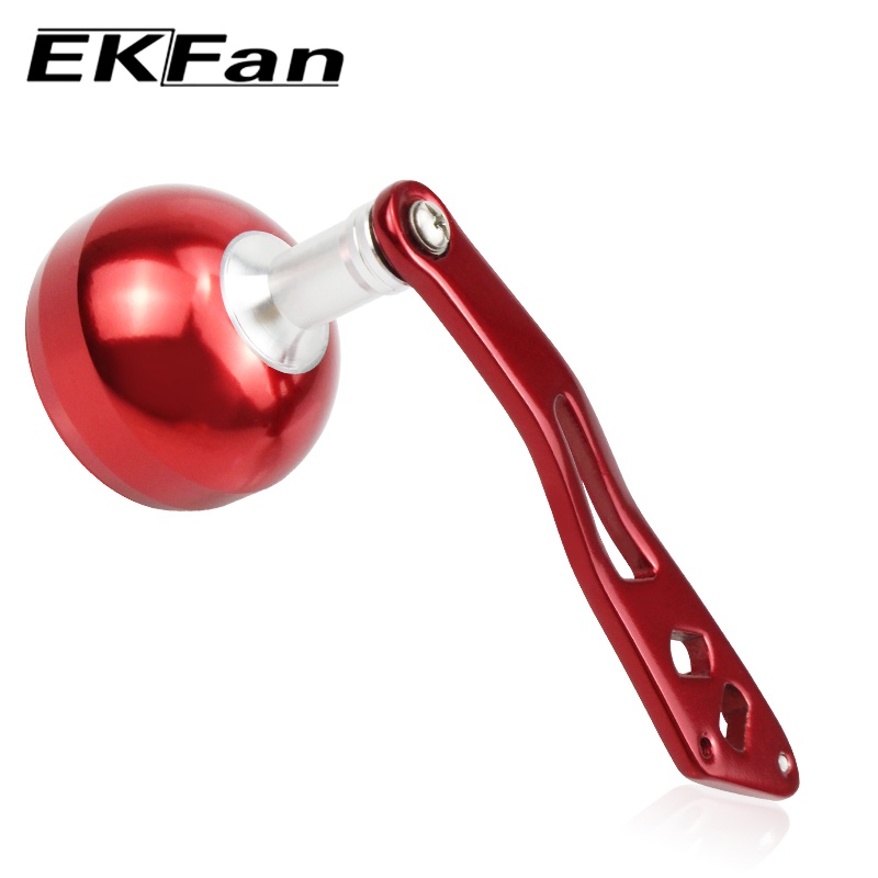 EKfan Fishing Reel Component Arm length 92MM 38mm Metal knob Aluminum alloy handle for abu & Daiwa DIY Baitcasting fishing reel parts