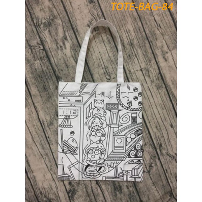 Mitavo Túi Tote Vải Mềm Vừa A4 Có Dây Kéo TOTE-BAG-84