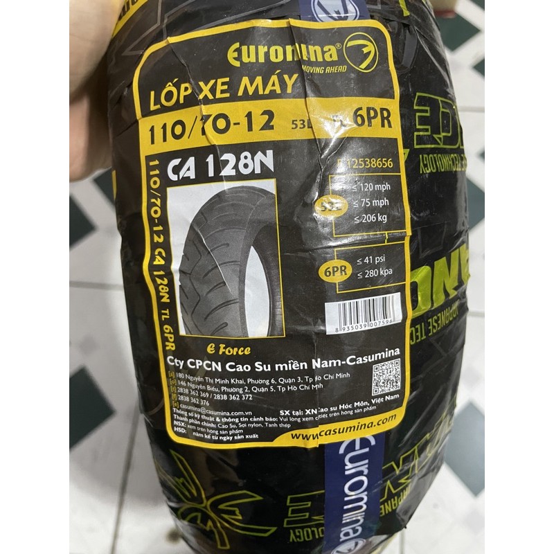 Vỏ  xe Grande 110/70-12 Chính Hiệu Euromina