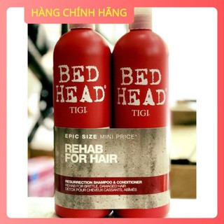 [CHÍNH HÃNG] Bộ Dầu gội + xả Tigi Bed Head phục hồi 3 cấp độ 750ml