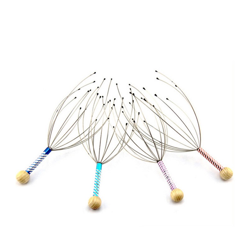 Head Massager Head Scalp Neck Equipment Stress Release Massage Relaxation Claw Metal Massager TALLER