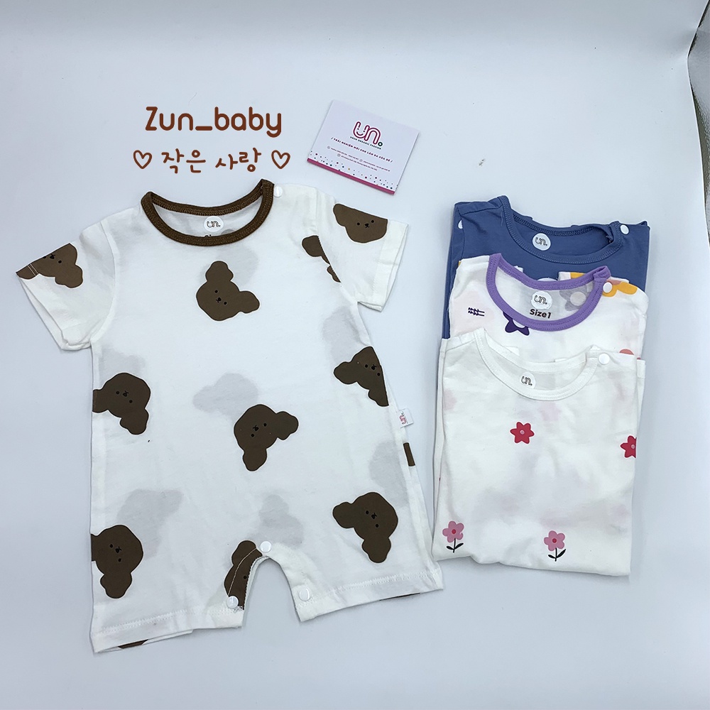 Bộ Body Hè Cho Bé Cộc Tay, Bộ Liền Thân, Body Đùi Bé Trai, Bé Gái Xuất Hàn Chất Liệu Cotton Cao Cấp - Zunbaby - BS023