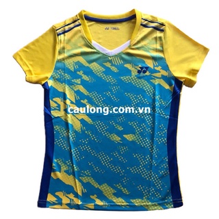 Áo cầu lông nam nữ cổ tròn yonex 2127 màu vàng