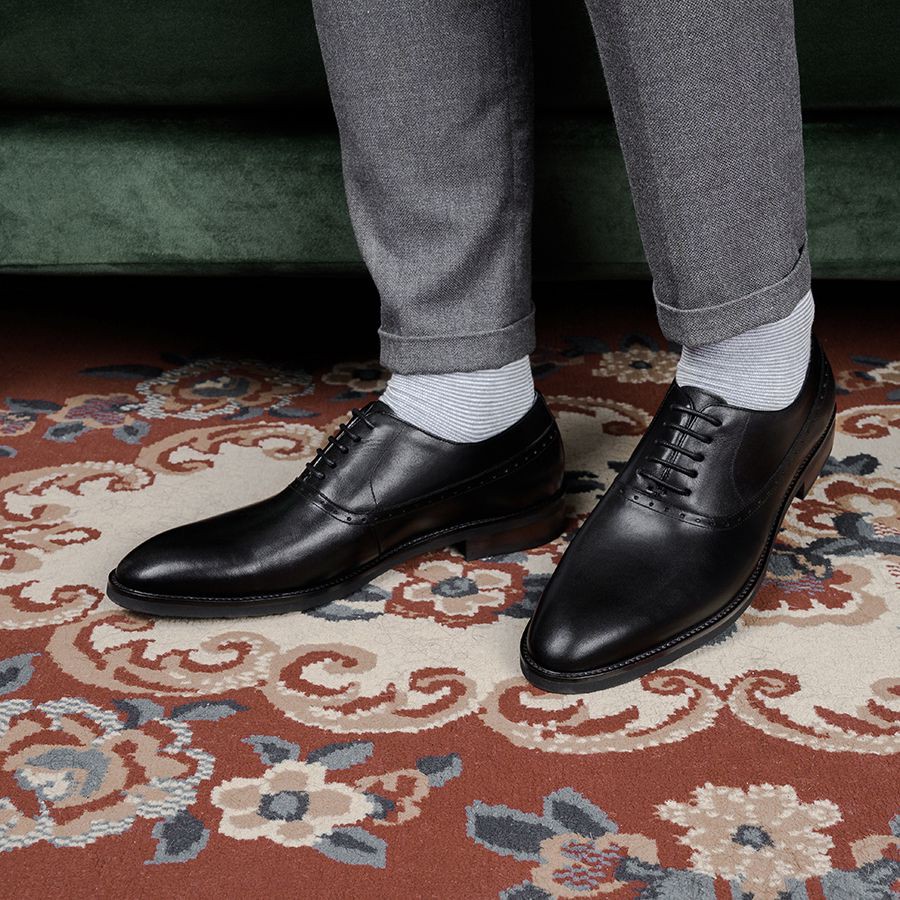 Giày Tây Nam LAFORCE Brogue GNLA6318-D Tặng Tất UNIQLO Chính Hãng