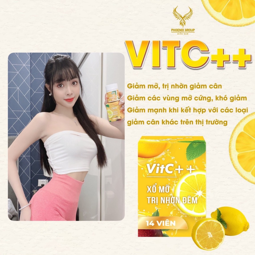 Viên hữu cơ xổ mỡ ban đêm Vitc++ chính hãng cty Vic 100%