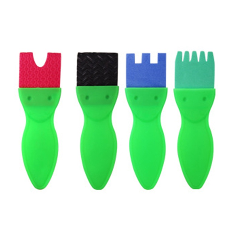 Set 26 Cọ Xốp Vẽ Tranh Bằng Nhựa PVC Kèm Túi Đựng Cho Bé