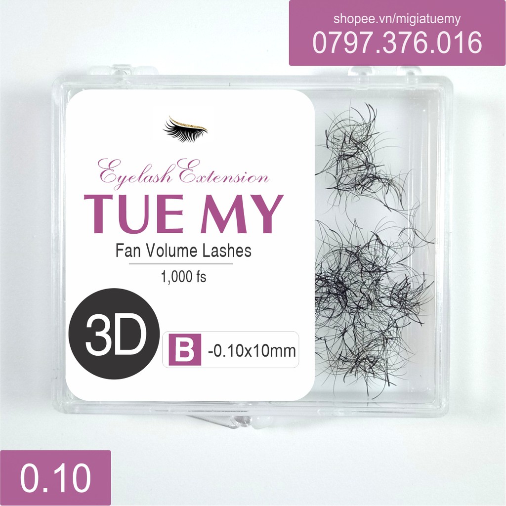Mi Lụa Fan Volume 3D Sợi 0.10