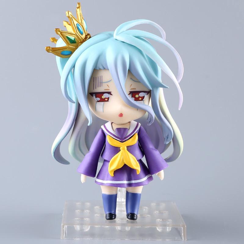 Mô hình nhân vật shiro 653 sora 652 Anime No game No Life dễ thương , kích thước 10cm