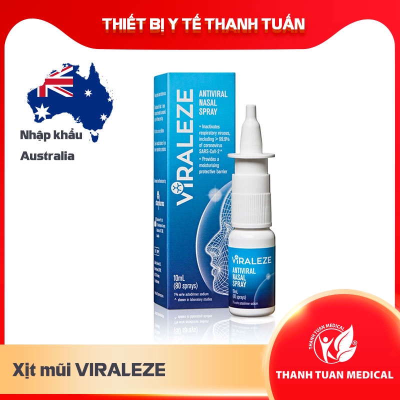 Xịt mũi VIRALEZE nhập khẩu từ Australia - Bảo vệ bạn và gia đình khỏi dịch bệnh hiện nay