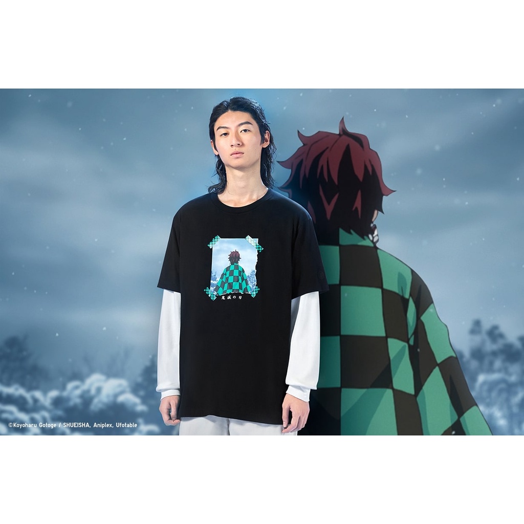 Áo thun UT Nam/Nữ Kimetsu no Yaiba x Sumijiro x Yaiba Zeni  2 ❤️