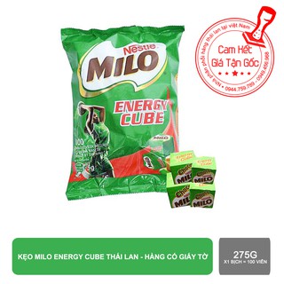 Kẹo Milo Cube 100 viên loại 275g hàng chính hãng có giấy tờ