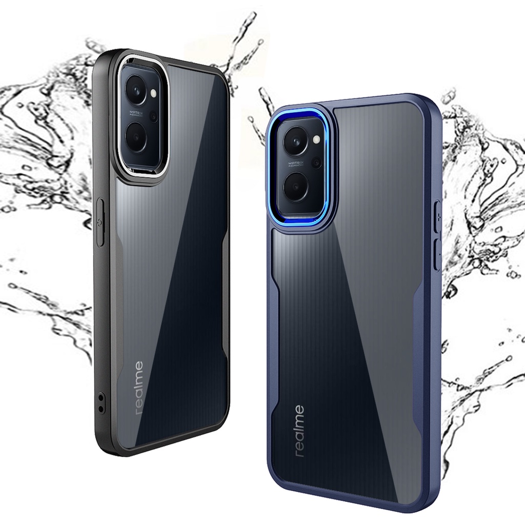 Ốp điện thoại Koosuk acrylic trong suốt chống sốc 2 trong 1 cho OPPO A96 A36 A76 4G 2022 Realme 9i