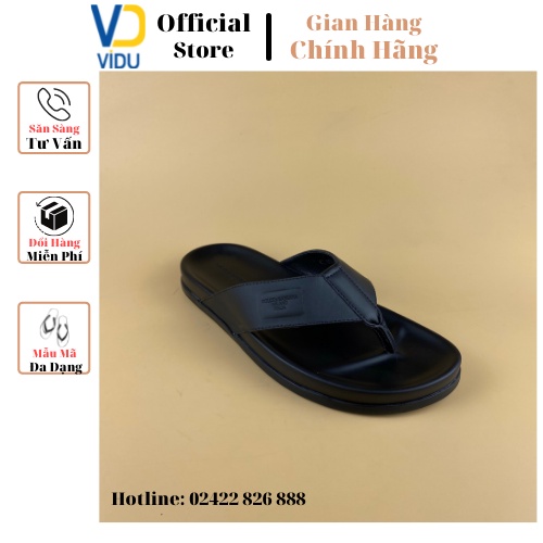 Dép tông nam thời trang D&G ViDu 21101 màu đen chống trơn trượt, thoáng mát