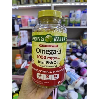 spring valley omega 3 180 viên 1000mg