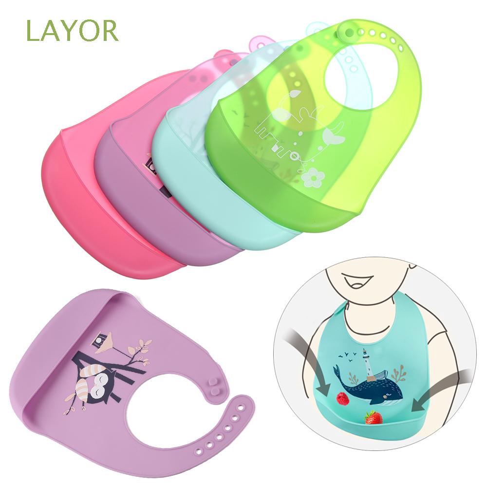 Yếm ăn chống thấm nước bằng silicon cho bé