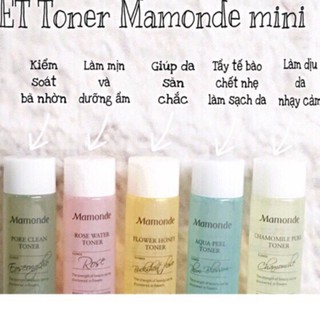 Nước hoa hồng Mamonde Rose Water Toner mini 25ml