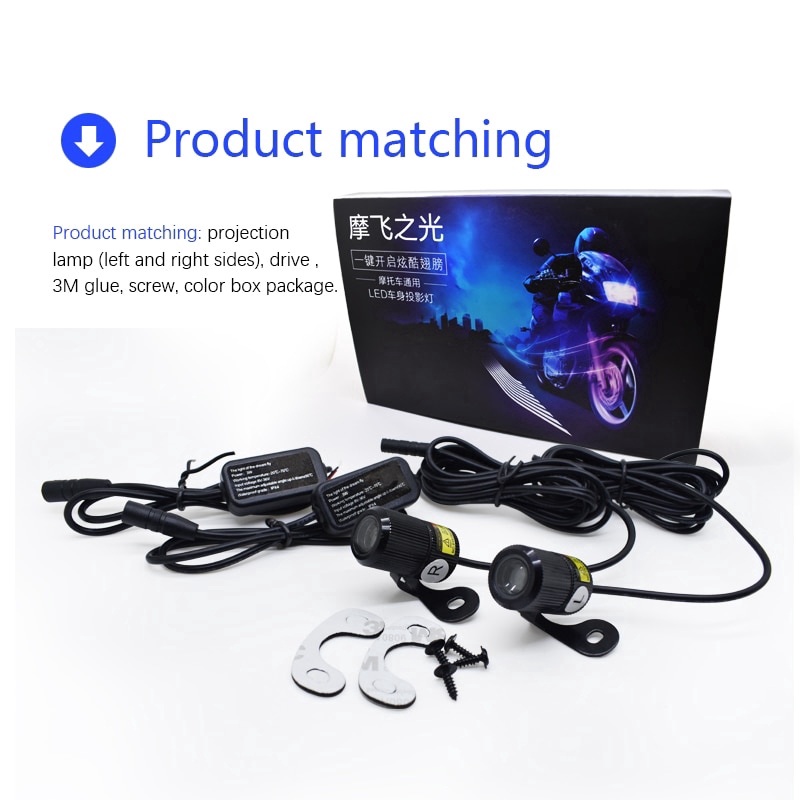 Đèn LED hình chim trang trí nội thất cho xe mô tô