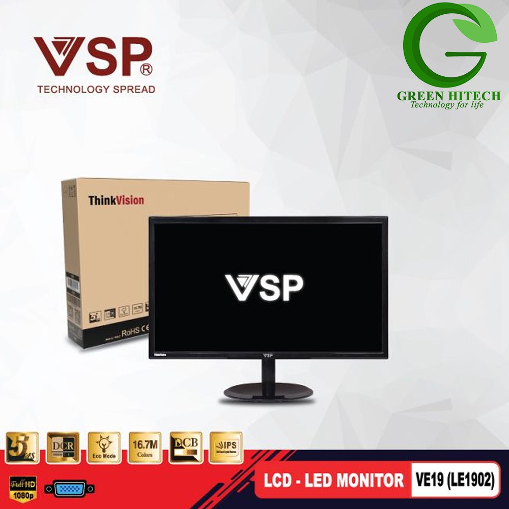 LCD LED monitor 19 inch VE19 (LE1902)- MÀN HÌNH VSP 19 INCH BẢO HÀNH 24 THÁNG | BigBuy360 - bigbuy360.vn