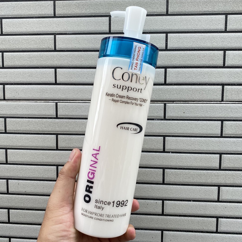 Kem Keratin Coney Recovery phục hồi tóc hư tổn Ý 780ml ( New 2021 )