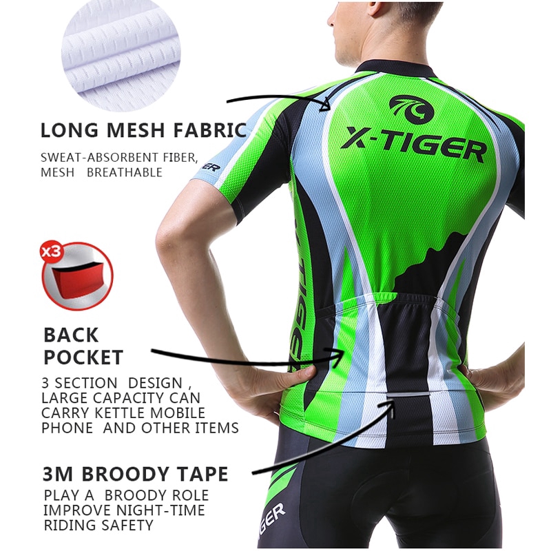 Áo Đạp Xe Thể Thao X-TIGER Chuyên Dụng Chất Lượng Cao Cho Nam