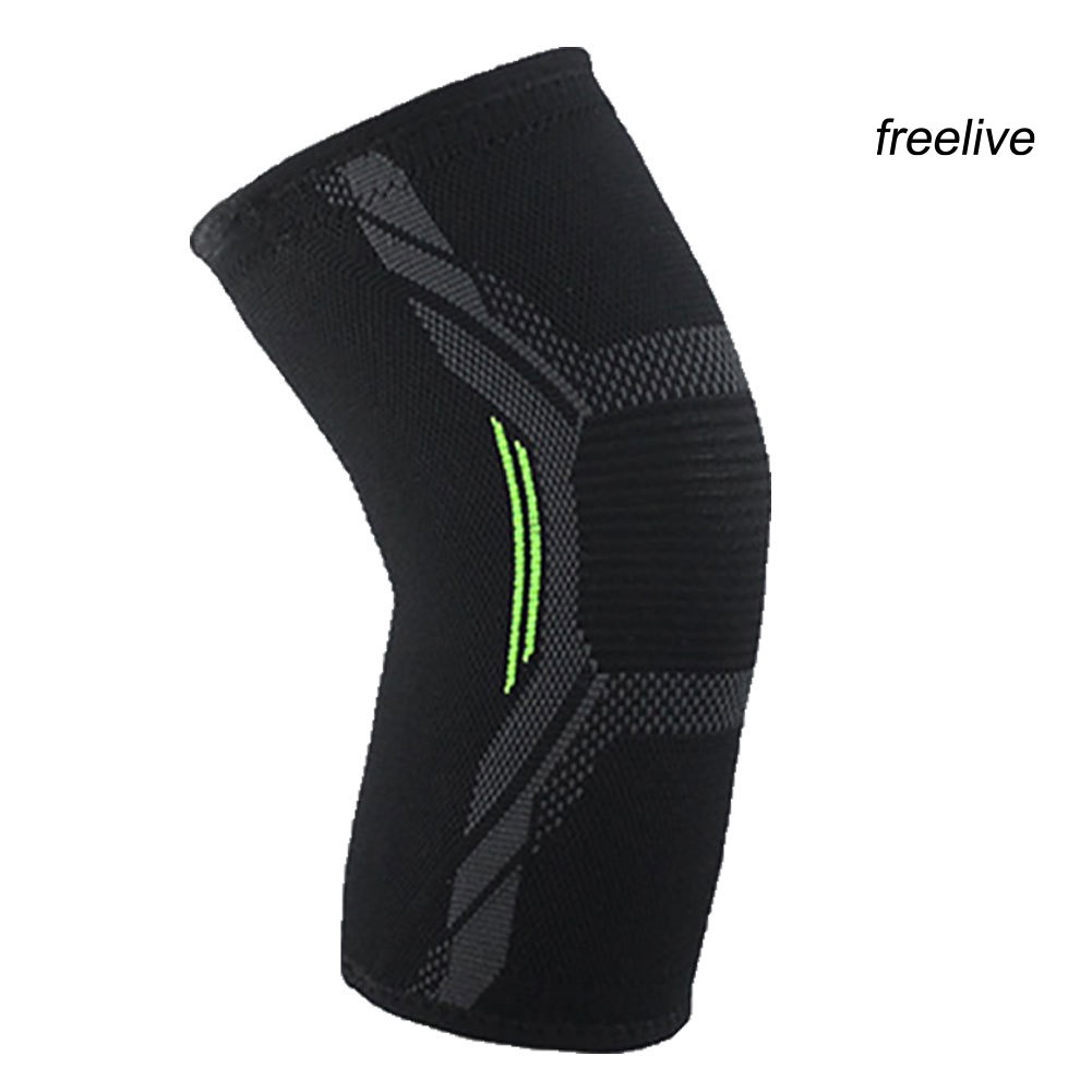 BLP_ 1Pc Outdoor Sport Running Basketball Elastic Breathable Knee Brace Guard Sleeve