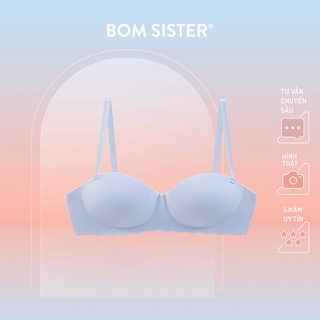 Áo lót mút mỏng su đúc không gọng cúp ngang màu trơn bom sister a25019