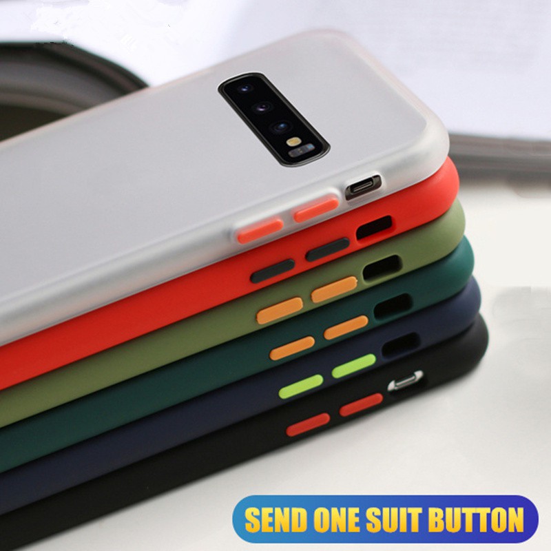 Ốp Điện Thoại silicone Nhám Chống Sốc Cho Samsung Galaxy s7 edge s8 s9 plus s10 note 8 9 10 pro