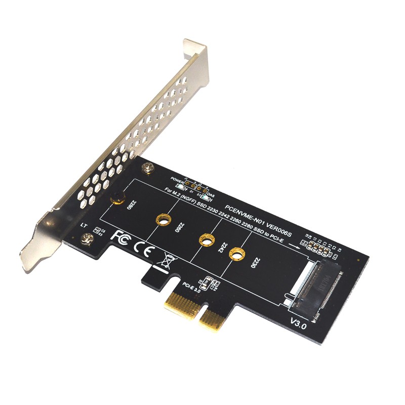 Card chuyển đổi Pcie sang M2 Pci Express 3.0 X1 Sang Nvme Ssd M2 Pcie 2230 2242 2260 2280 M.2 Ssd chất lượng