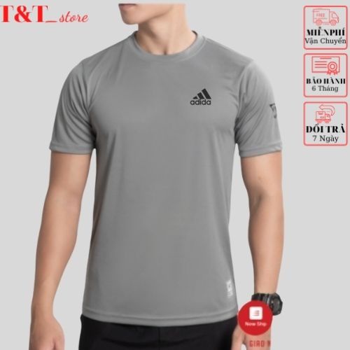 Áo thun lạnh nam thể thao⚡Cao Cấp⚡ cổ tròn cộc tay thun lạnh co giãn 4 chiều thoáng mát T&T_store