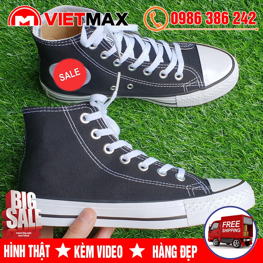 🔥 [HOT] Giày Thể Thao CV Chuck 2 Đen Trắng Cổ Cao Hàng Sale | BigBuy360 - bigbuy360.vn
