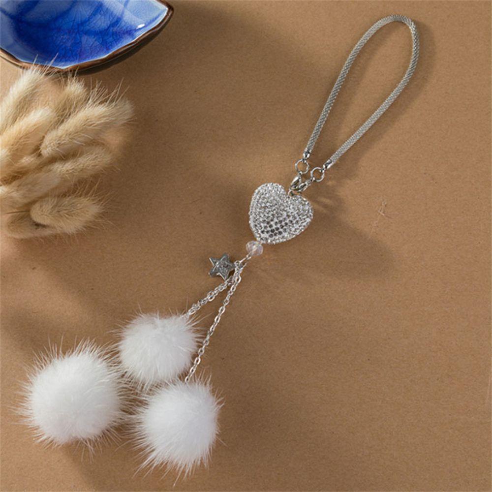 Phụ Kiện Trang Trí Xe Hơi Hình Trái Tim Lấp Lánh