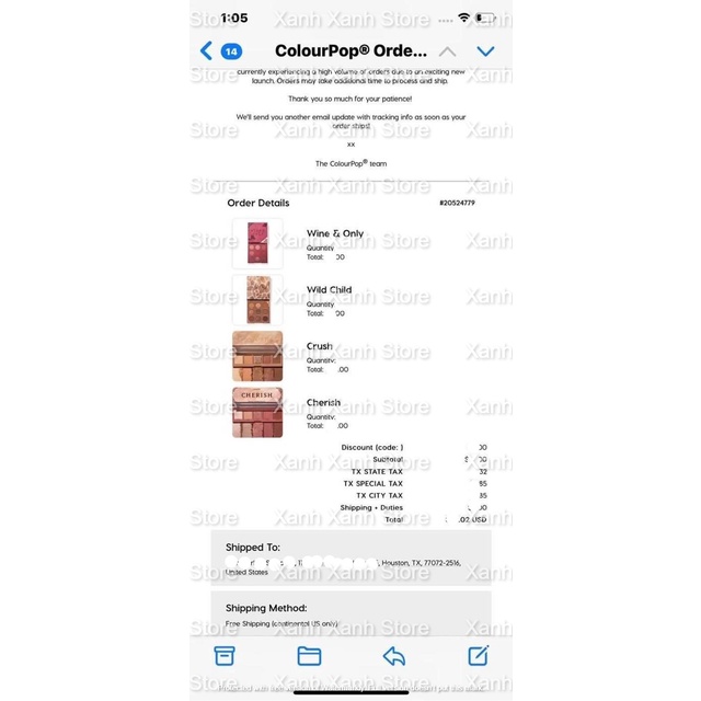 Bảng Phấn Mắt Colourpop Sweet Talk Whatever Wildchild Wineonly Poppy Cherish Crush