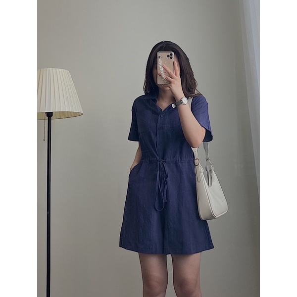 Jumpsuit chất linen cao cấp