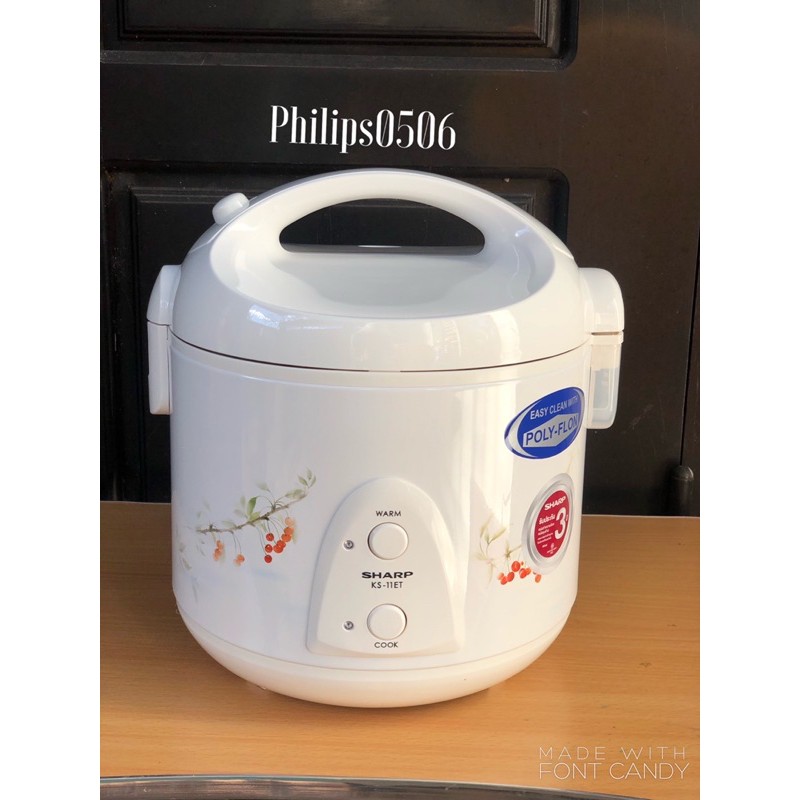 Nồi cơm điện Sharp 1.0L KS-11ET Thái Lan.BH 24 THÁNG