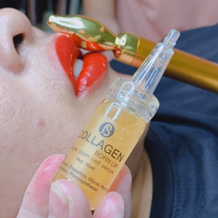 Collagen tươI, collagen lá vàng hỗ trợ phun môi và liệu trình da lọ 10ml